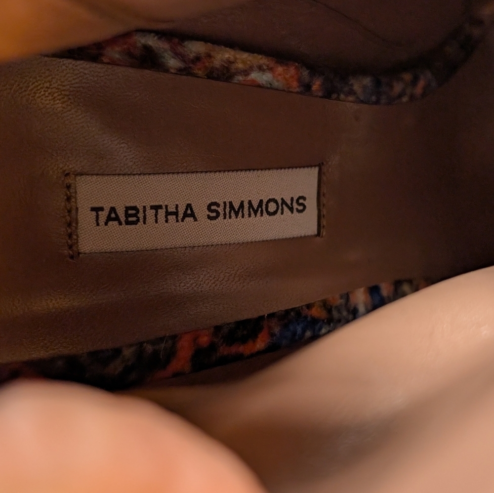 Tabitha Simmons Multicolor Floral Lace up Peep Toe High Heel Booties Size 41 New - Picture 2 of 8